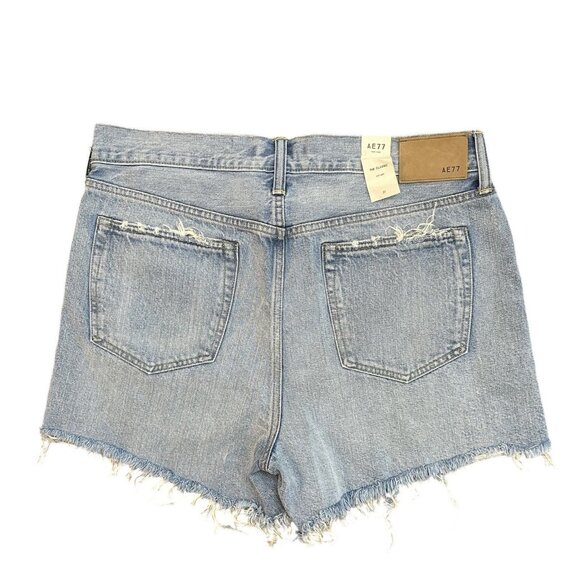 AE77 The Classic Cut Off Jean Shorts Size 31 NWT $148 Premium Denim - Picture 4 of 8